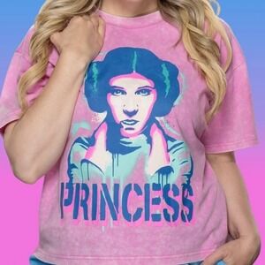Disney Parks Star Wars Princess Leia T-Shirt Ashley Eckstein Street Art Size M